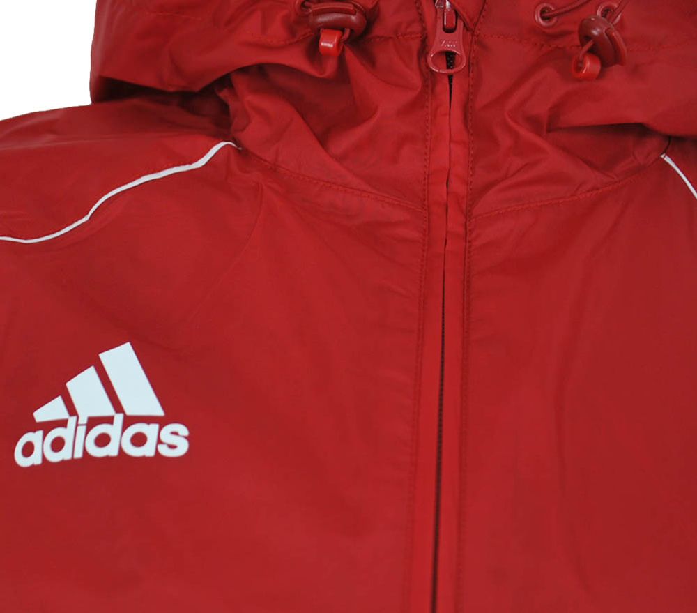 Adidas Core 18 Rain Jacket Herren Windbreaker Regenjacke Windjacke Jacke Rot Adidas Core 18 Rain Jacket Herren Windbreaker Regenjacke Windjacke Jacke Rot