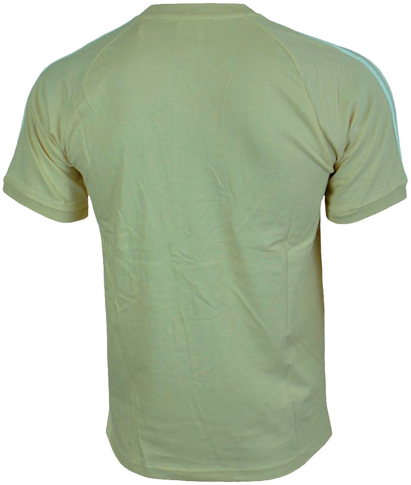 Adidas 3 Stripes Tee Trefoil Shirt Originals Retro Herren T Shirt Beige Adidas 3 Stripes Tee Trefoil Shirt Originals Retro Herren T Shirt Beige