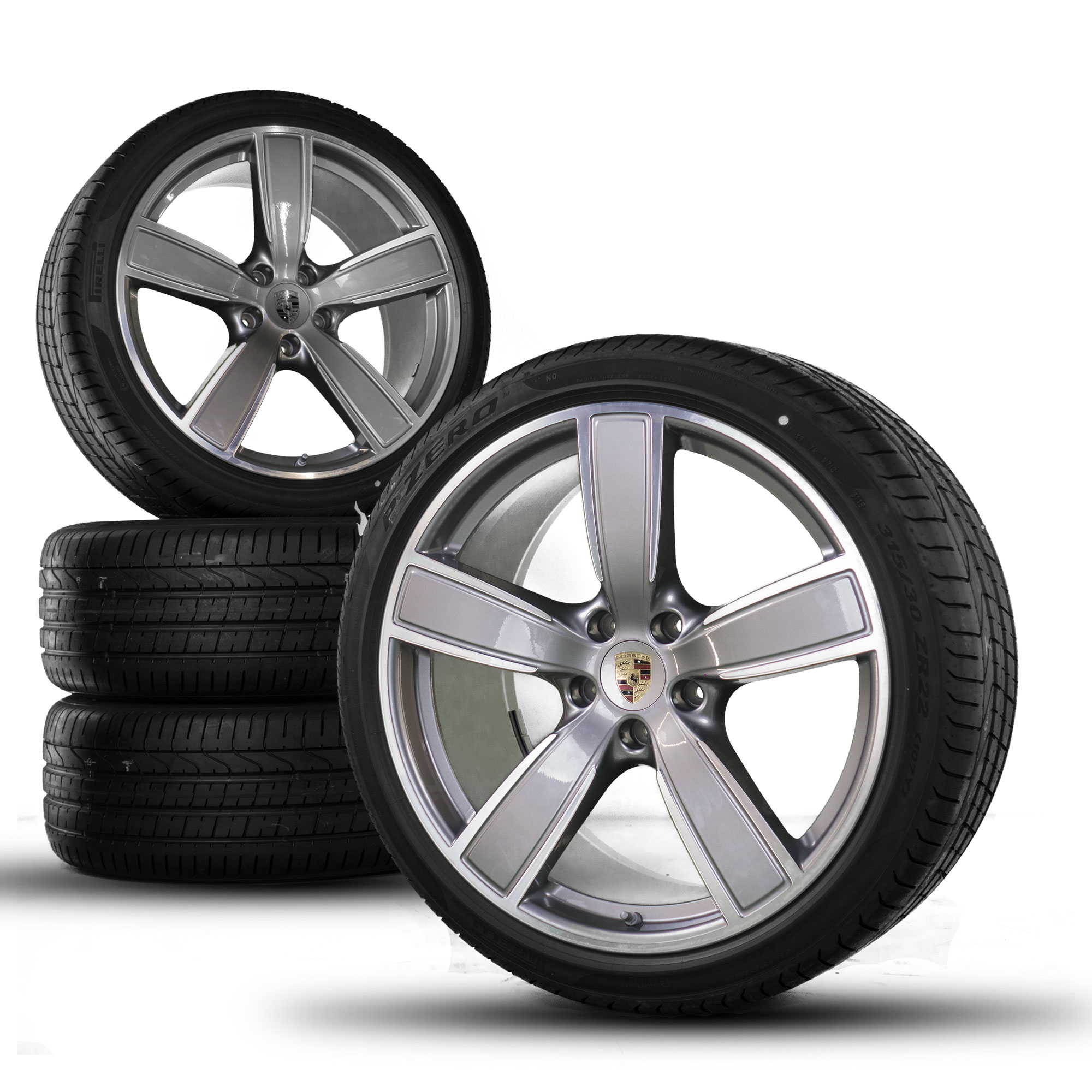 Details about Original Porsche 22 inch Cayenne E3 9Y0 Sport Classic summer wheels summer tires