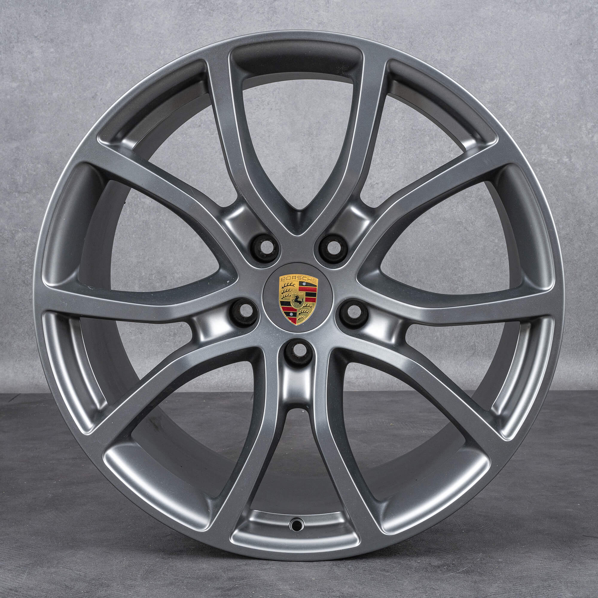 1x Original Porsche 21 Zoll Cayenne 9Y0 Felge 9Y0601025BJ 11J ET58 Platinum 0B5