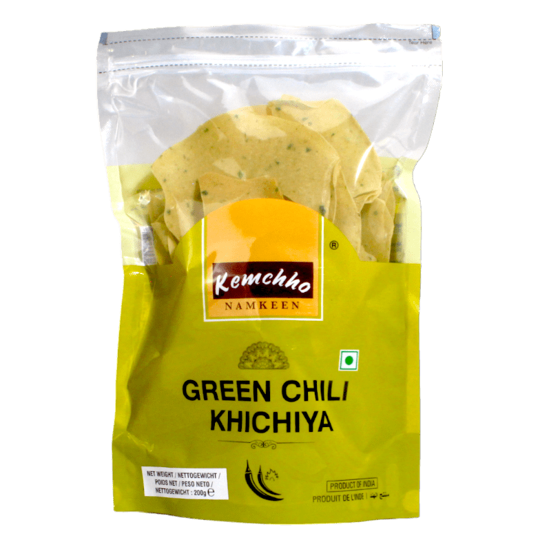 Kemchho 200g Green Chili Khichiya Papad