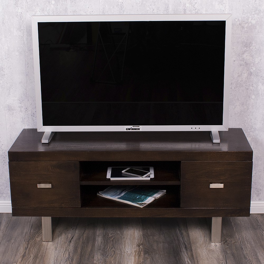 TV-Board LAYA Walnut Mangoholz massiv 120cm Wohnzimmer Lowboard TV-Board LAYA Walnut Mangoholz massiv 120cm Wohnzimmer Lowboard