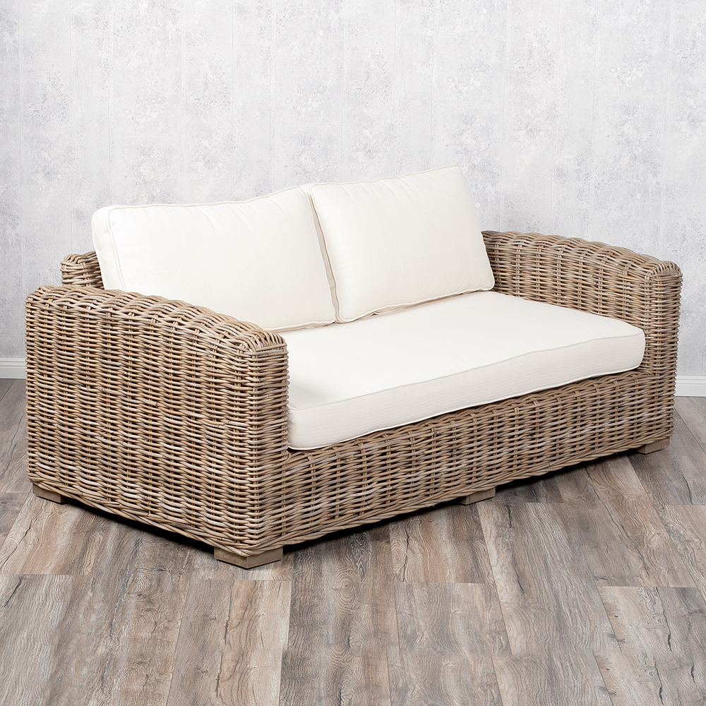 3 Sitzer Lounge Sofa  LIVING Rattan  in Grey ca L200cm 