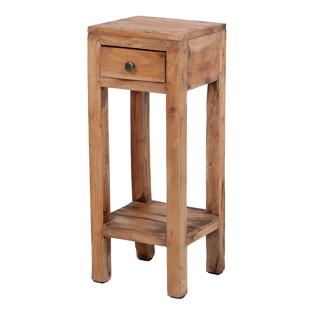 Beistelltisch NIEKO Rustic Teak Mahagoni | Lebenswohnart
