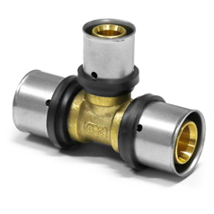 Sanpro THPRESS T-Stück Reduziert 32x3 - 20x2 Pressfitting Für Trinkwasser