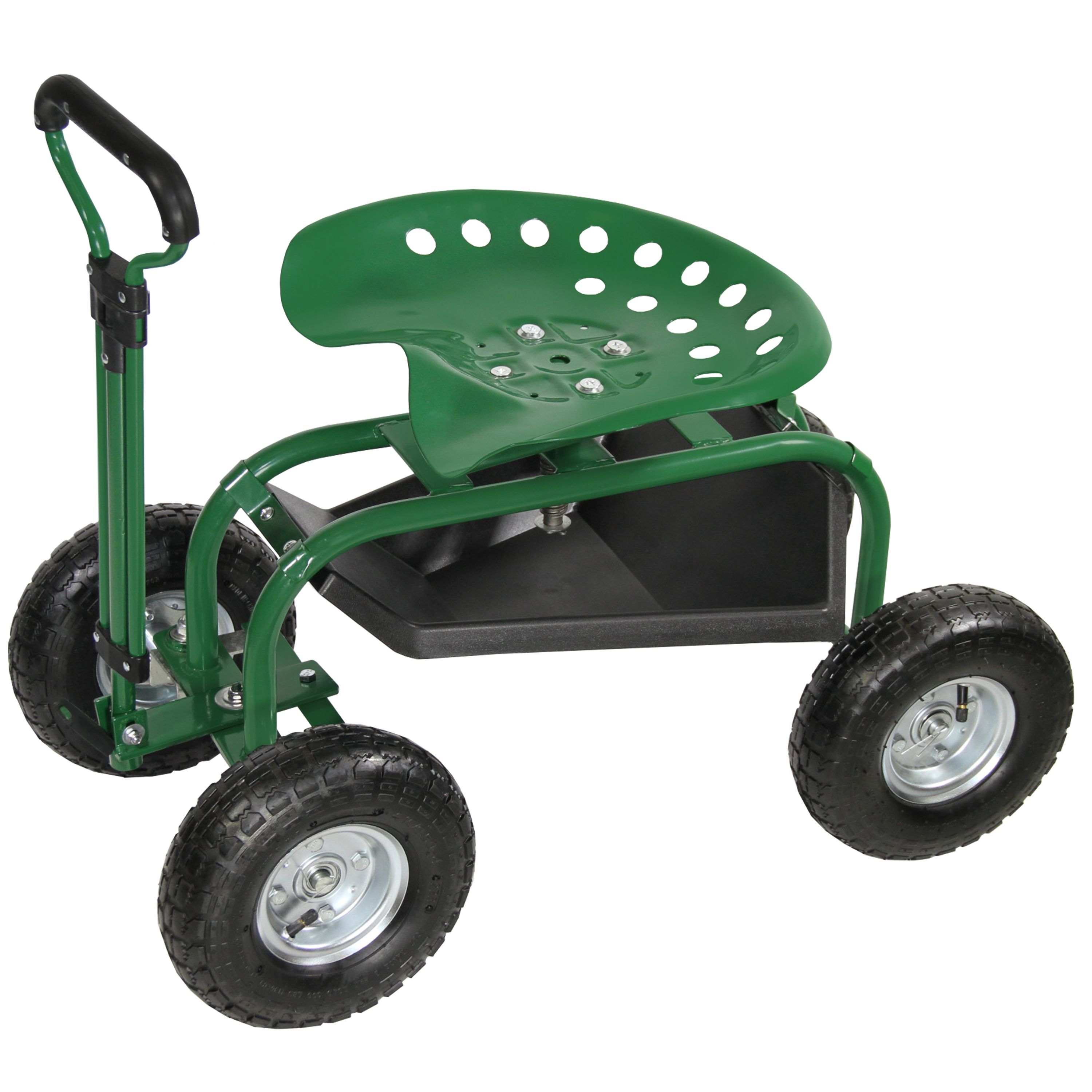 SOARS Rollsitz Für Gartenarbeit, Gartensitz 360°drehbar & Höhenverstellbar 28-40cm, Arbeitssitz