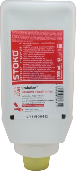 Stokolan® Intense PURE Hautpflegecreme intensiv 1.000 ml Softflasche sehr trockene strap. Haut Stokolan® Intense PURE Hautpflegecreme intensiv 1.000 ml Softflasche sehr trockene strap. Haut