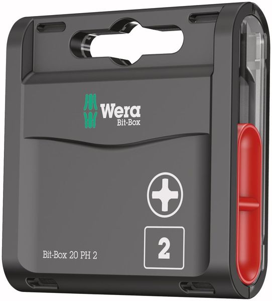 Bit-Großpack Spender PH2x25mm zähhart a 20 Stück Wera