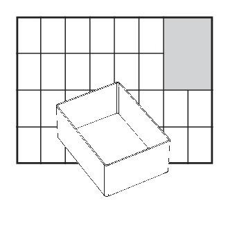 A7 1 Facheinsatz einzeln 47x79x109 mm