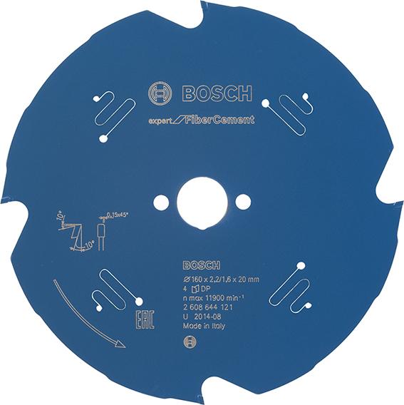 HM-Kreissägeblatt 160x2,2/1,6x20 4Z TCG BosVE à 1 Stück Expert for Fiber Cement