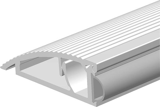 Türanschlagschiene AKW Alu si, 63 x 20 x 1000mm