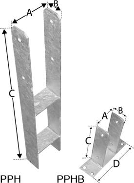 SST Pfostenhalter PPH120G