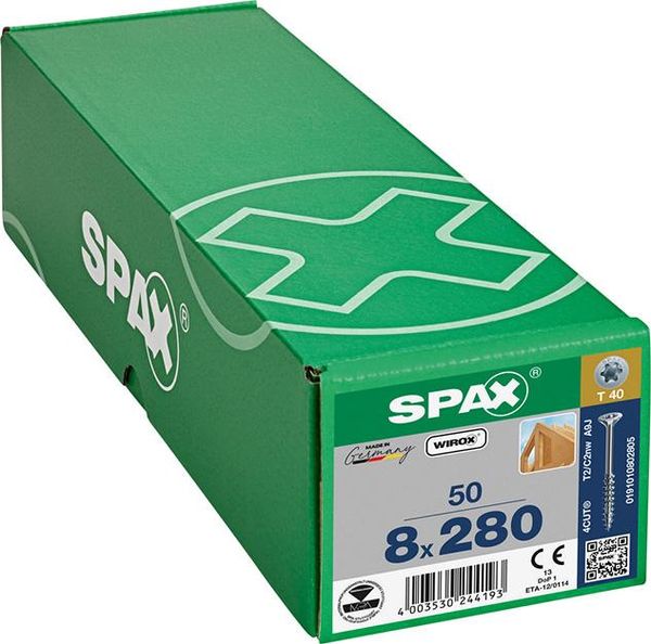 SPAX SeKo T-STAR+ 8,0x280/ 80 Wirox