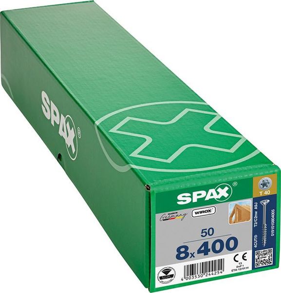 SPAX SeKo T-STAR+ 8,0 x 400/80 Wirox