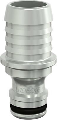 WaterProfi Stecknippel Serie WPN DN9, Tülle 19mm, 3/4", LÜDECKE