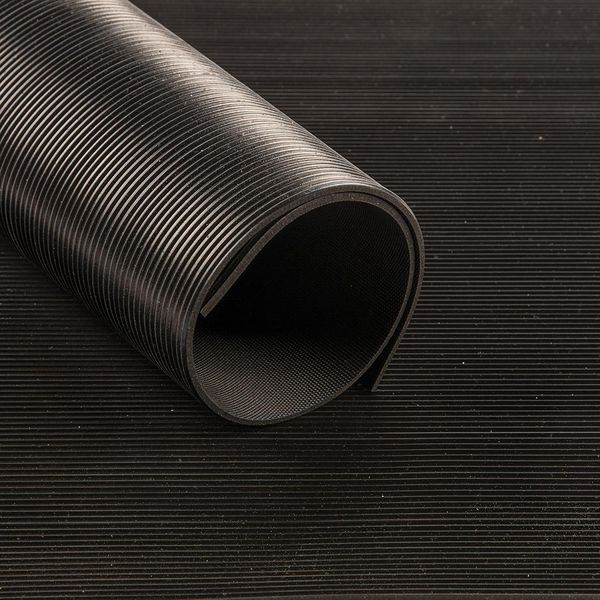 Feinriefenmatte SBR, schwarz 3mm 1000mm 10m