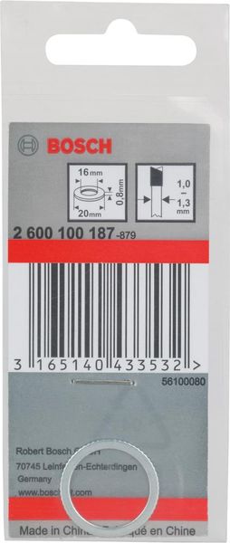 Reduzierring Ø20x16-0,8 mm Bosch VE à 1 Stück