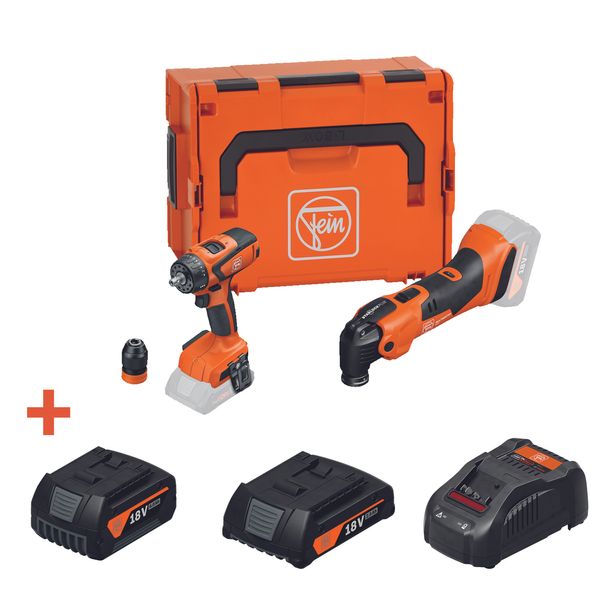FEIN Vorteils-Combo AMM 500 & ASCM 18 QSW AS Orange-Edition