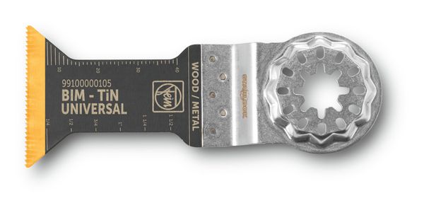 E-Cut Universal-Sägeblatt mit Titanbeschichtung, Länge 55 mm, Breite 44 mm, VE 3