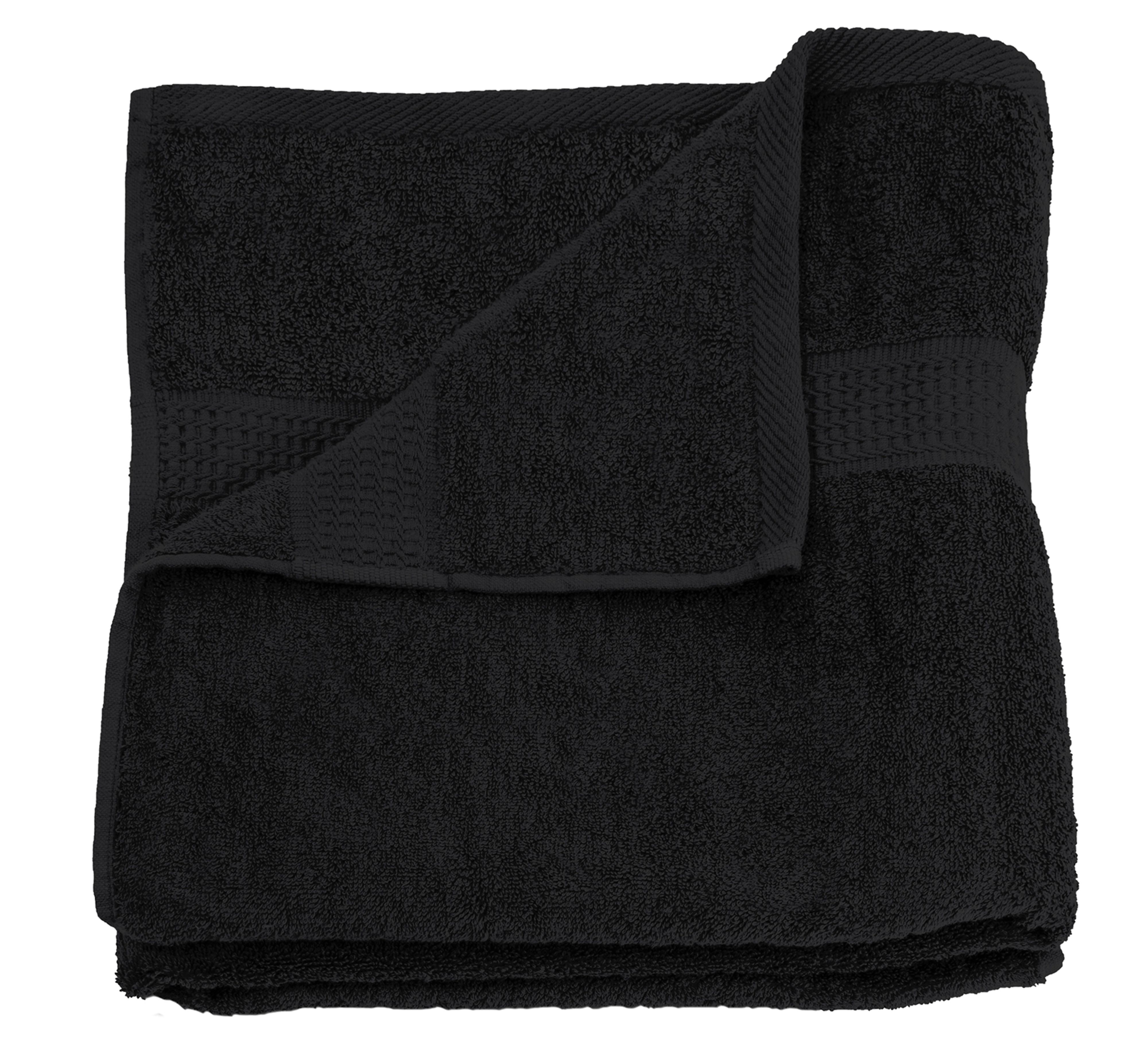 500 Gr FROTTEE Handtuch Schwarze 70x140cm 100/% Baumwolle BADETUCH DUSCHTUCH