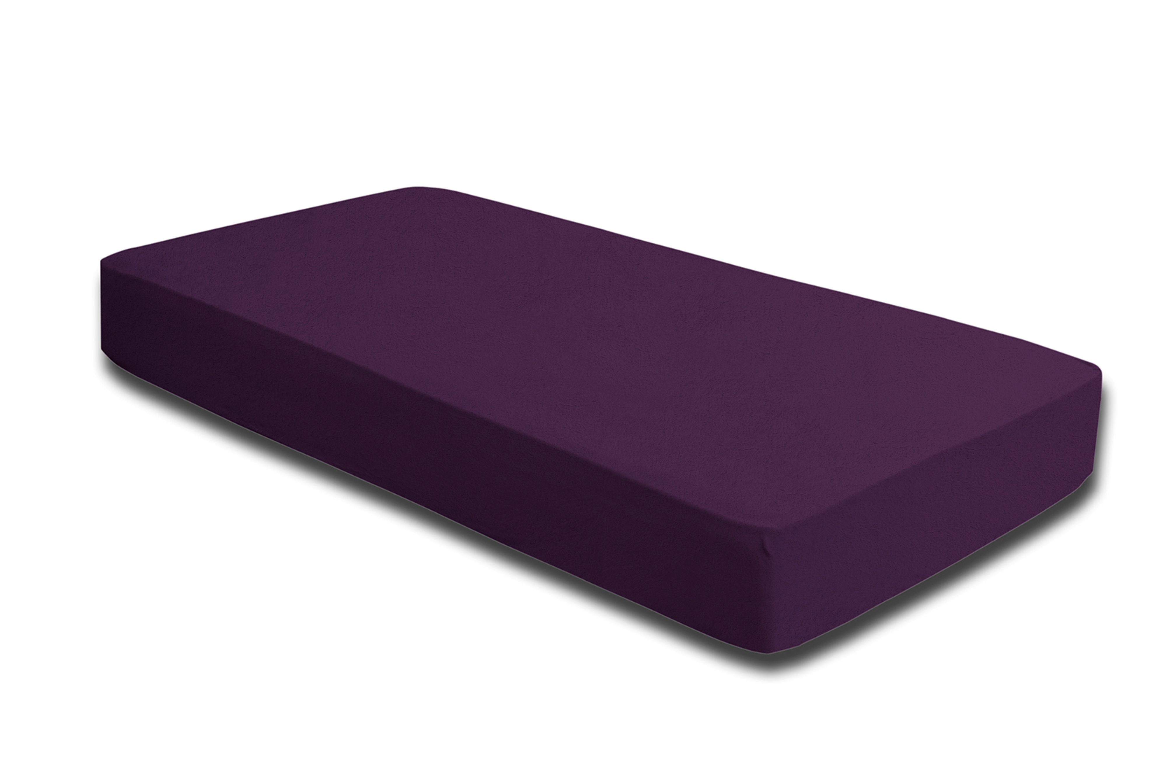160x200 cm schwarz Spannbetttuch 2er Set Spannbettlaken FROTTEE 140x200 cm 