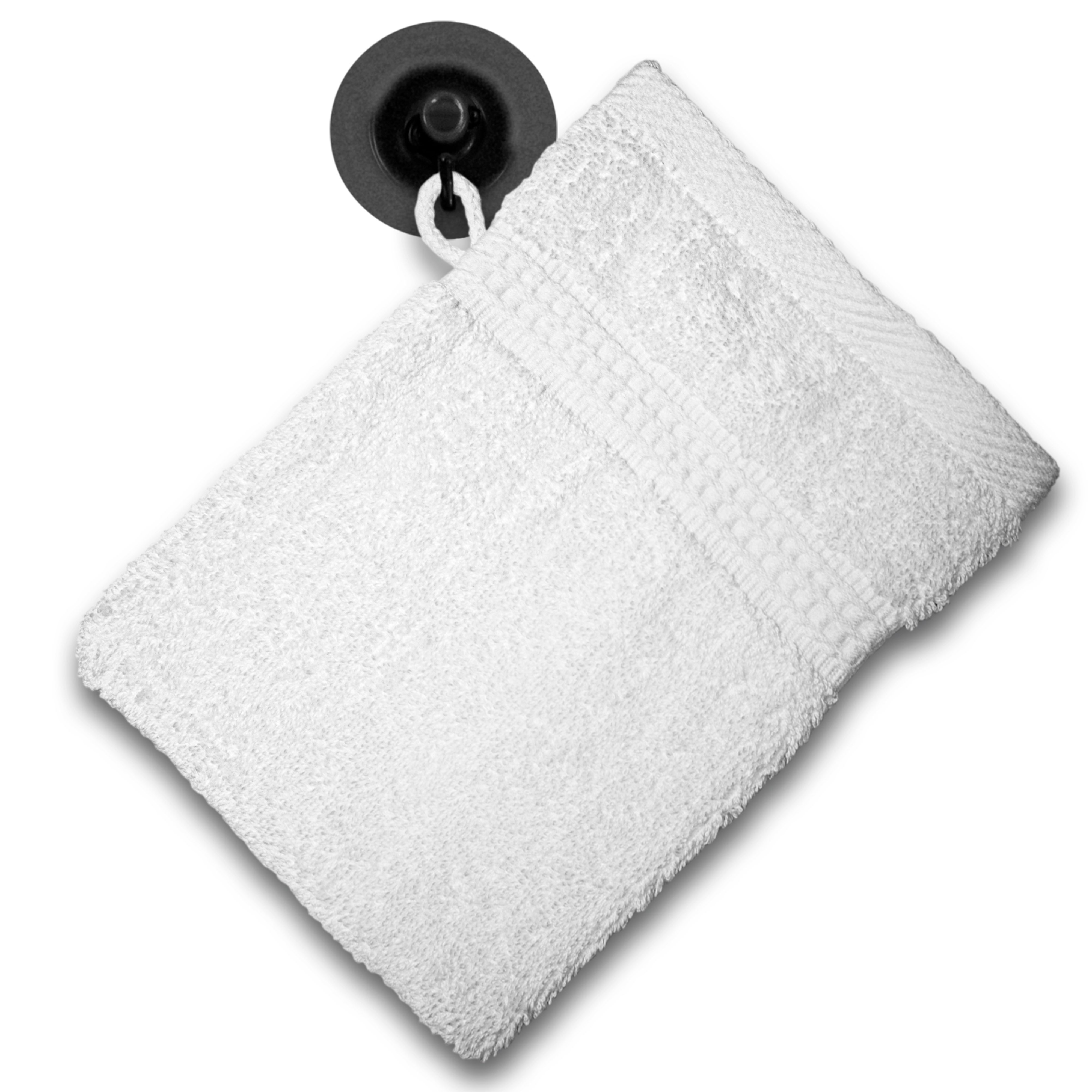 one-home 2er Set Waschhandschuhe Waschlappen Bordeaux weinrot 16x21 cm Frottee Baumwolle