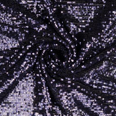 Hemmers,Paillettenstoff,Uni,dunkelblau Pünktchen und Stoff