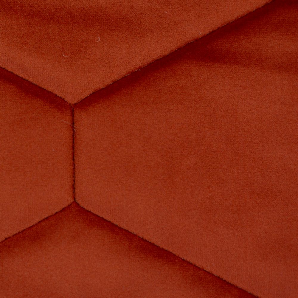 Swafing,Steppstoff-Samt,Struktur,terracotta