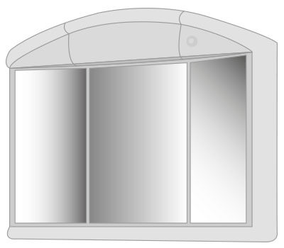 Spiegelschrank früher