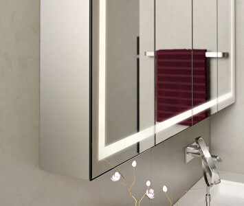 Spiegelschrank mit Aluminiumkorpus
