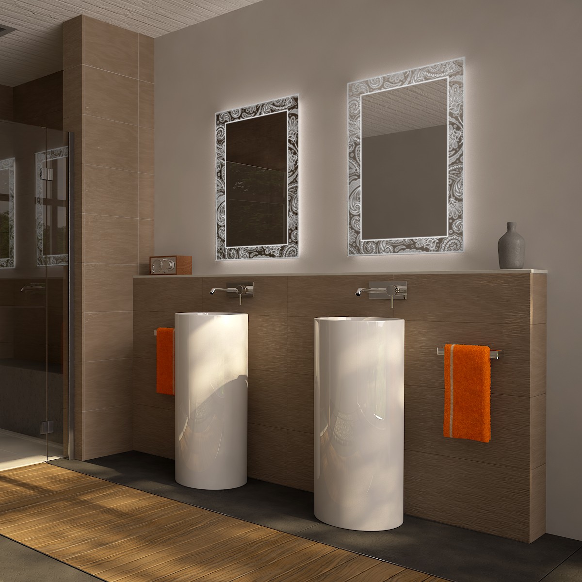 Badspiegel mit Licht Floral Dreams 989705027