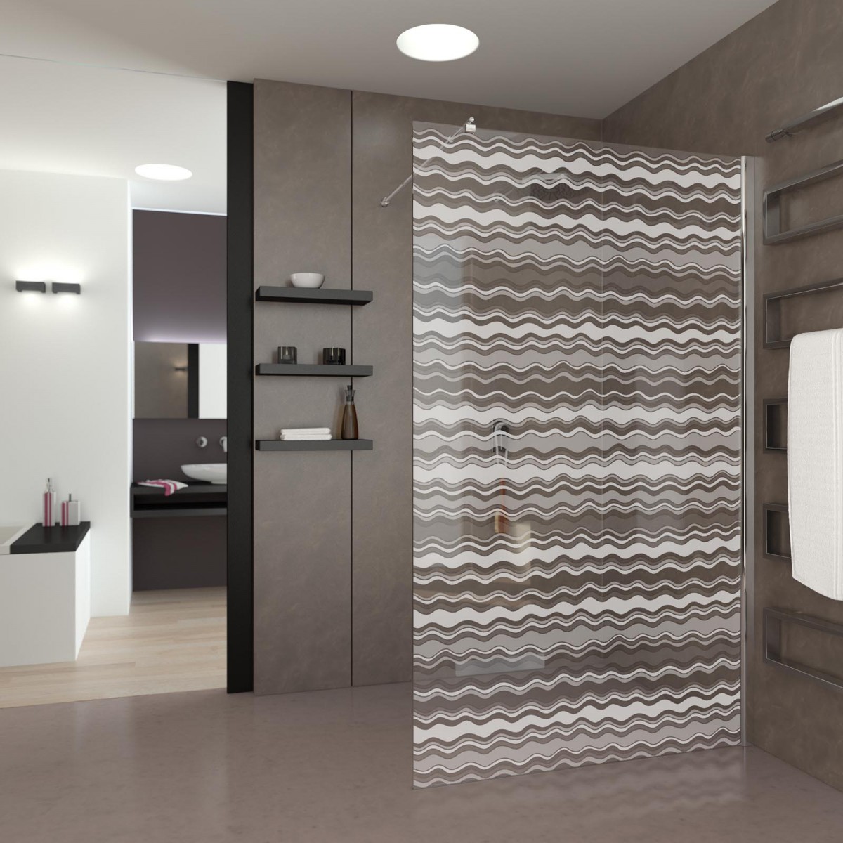 Walk In Dusche mit Motiv Many Waves 989705118 Walk In Dusche mit Motiv Many Waves 989705118