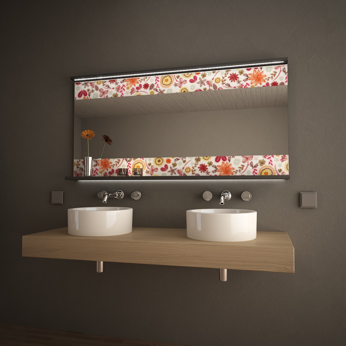 Spiegelmöbel Audrey mit Bild 989705171