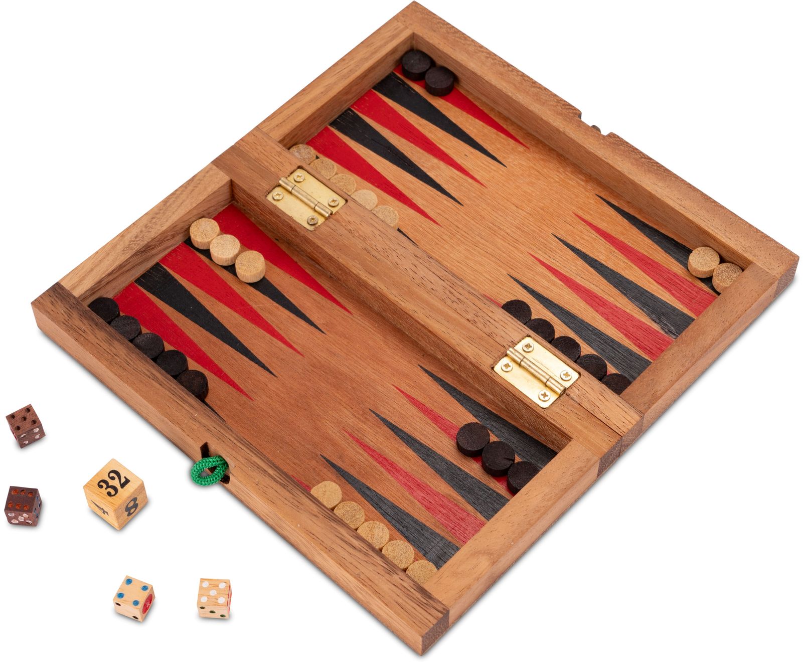 Schach Backgammon Dame Set, Feld 50 mm   Jetzt günstig online bestellen