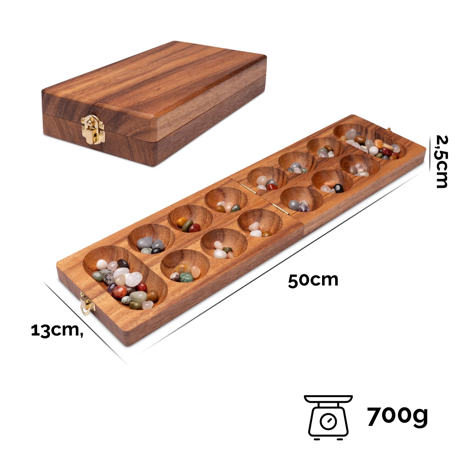 Gioco Hus - per 2 giocatori - 2a scelta - Bao - Kalaha - con gemme