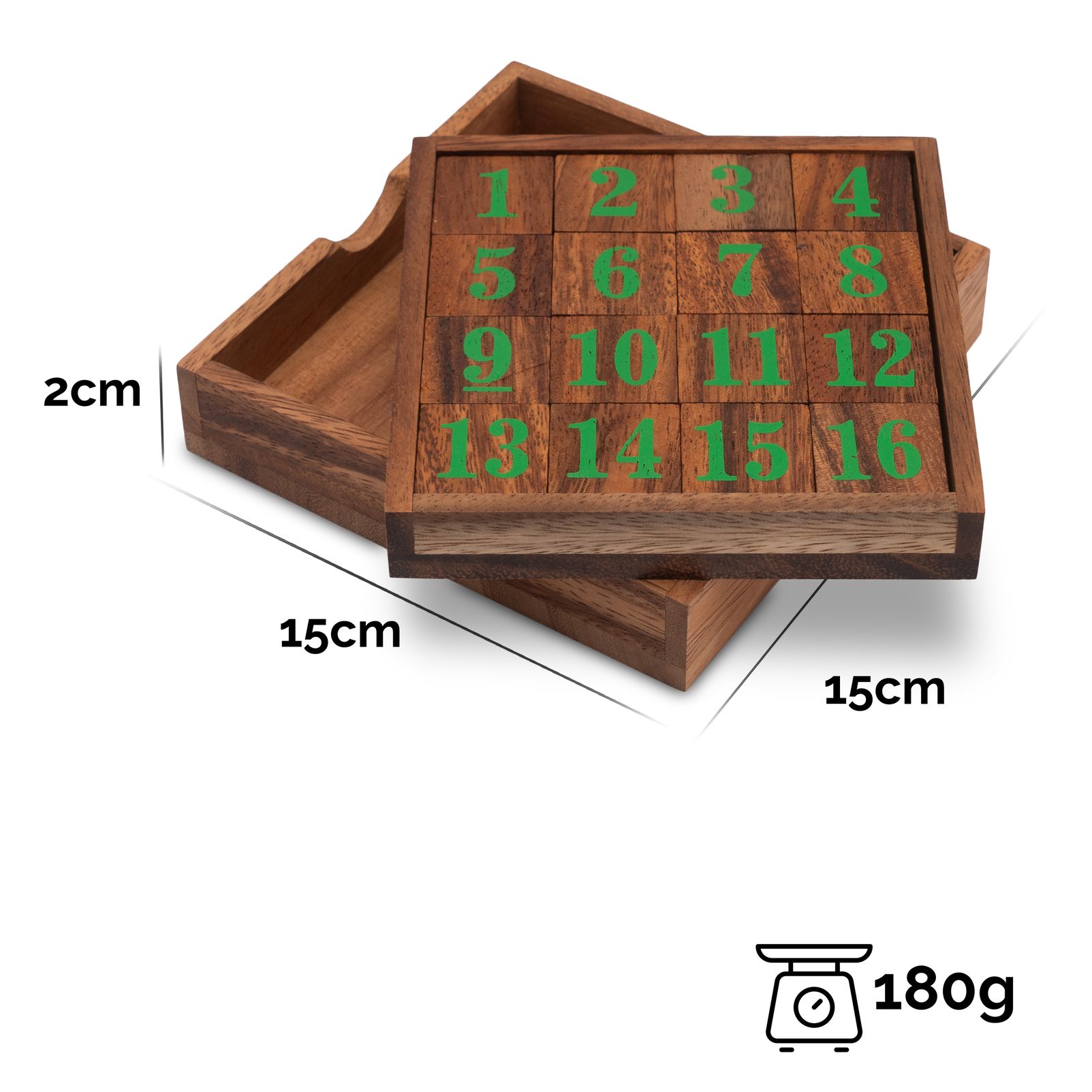 12x Zahlen Schiebepuzzles - IQ Lernspielzeug Für Kinder & Erwachsene