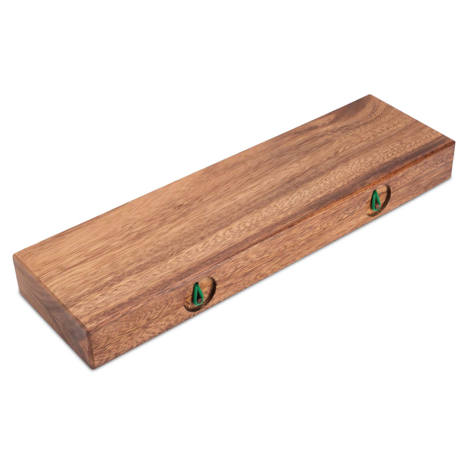 Jeu De Société Bao (Kalaha) LOGOPLAY - Taille L Plateau Ovale 35 Cm - Bois Massif Samena - 75 Pierres Précieuses Et Sacs En Coton Inclus