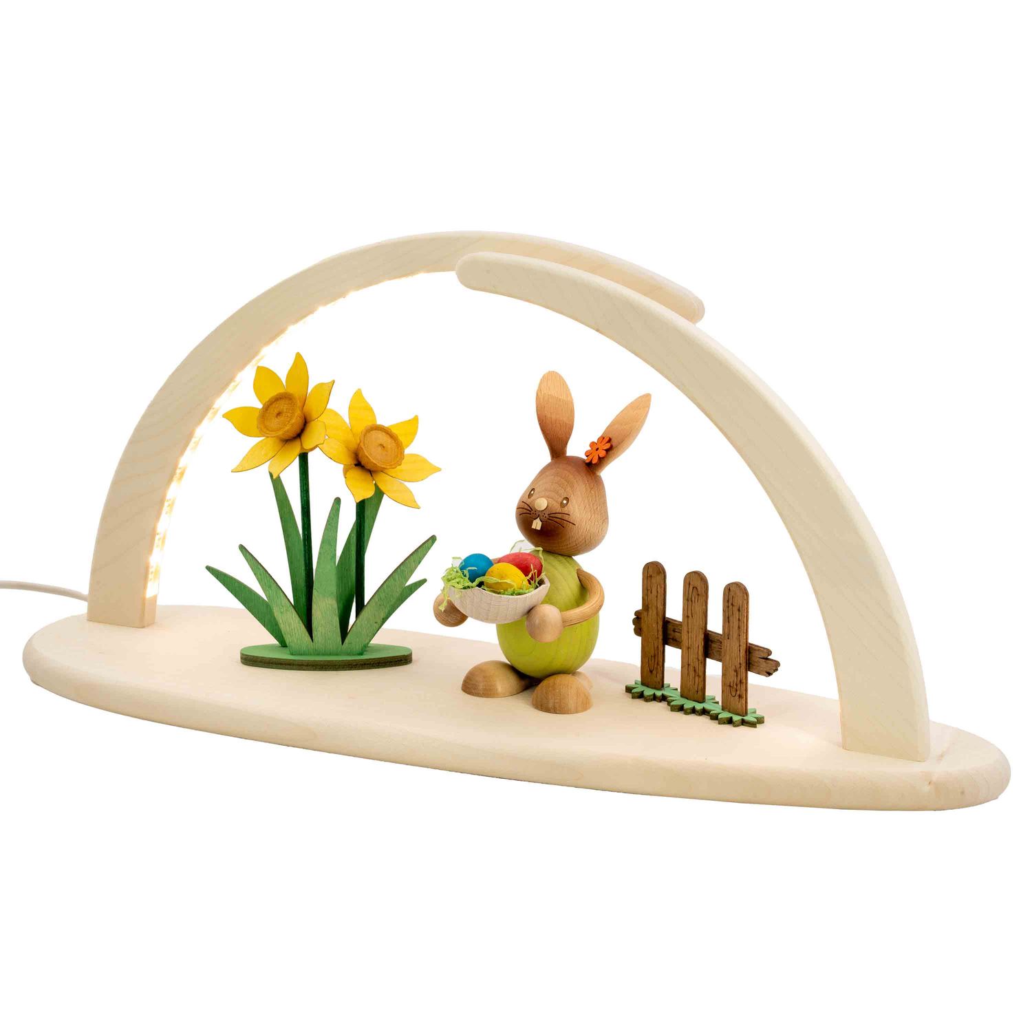 LED Lichterbogen natur - Stupsi mit Eierschale