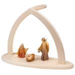 Ahorn Christi Geburt farbig gebeizt (Hape Figuren)