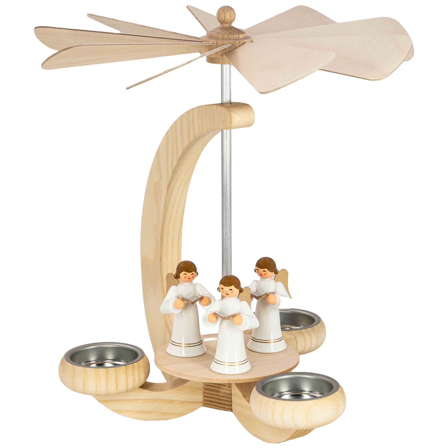 Pyramide Engel weiß mit Buch