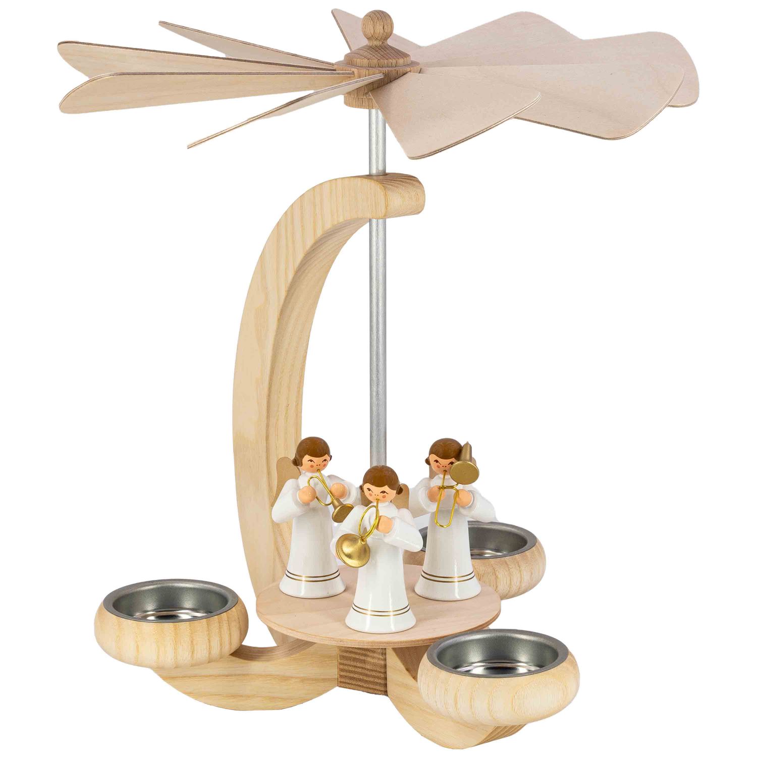 Pyramide Engel weiß mit Instrumenten