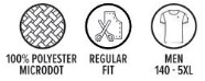 Polyester Microdot, regular fit