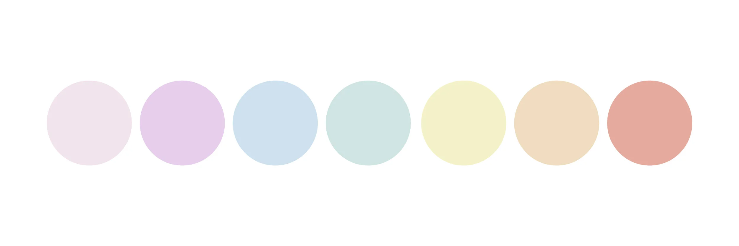Farbpalette mit Pastelltönen