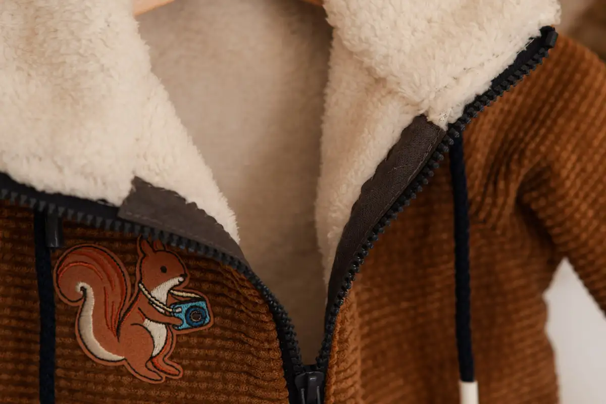 Gefütterter Cord als Jacke für den Herbst