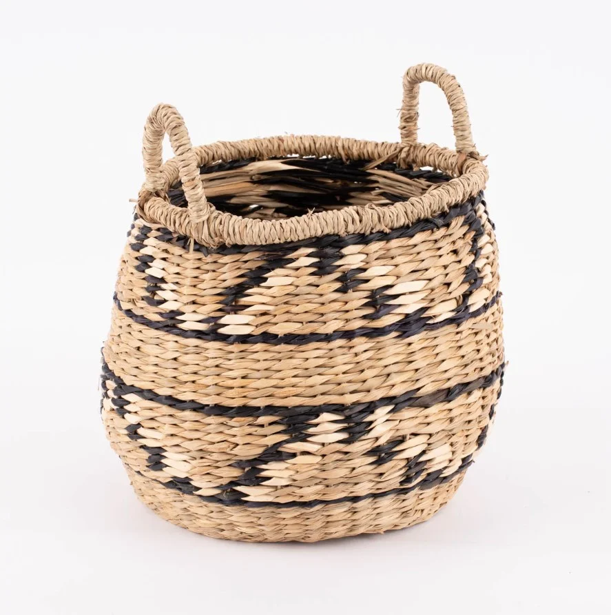 Boho Korb aus Seegras