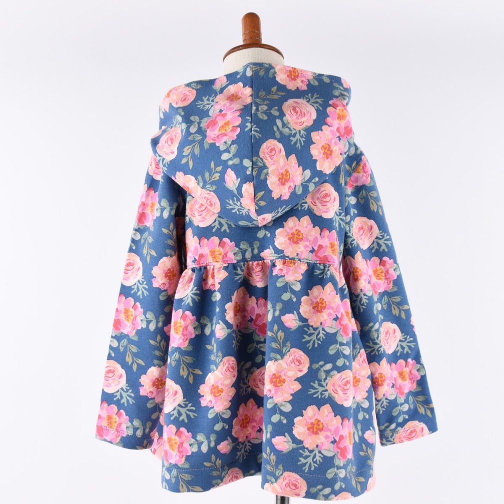 French Terry Mädchenjacke Rückseite