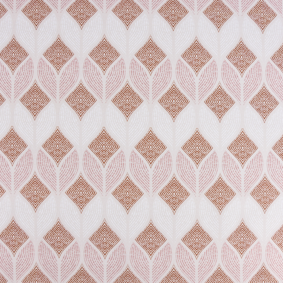 Gardinenstoff Dekostoff Digitaldruck Geometrisch Ornament natur weiß