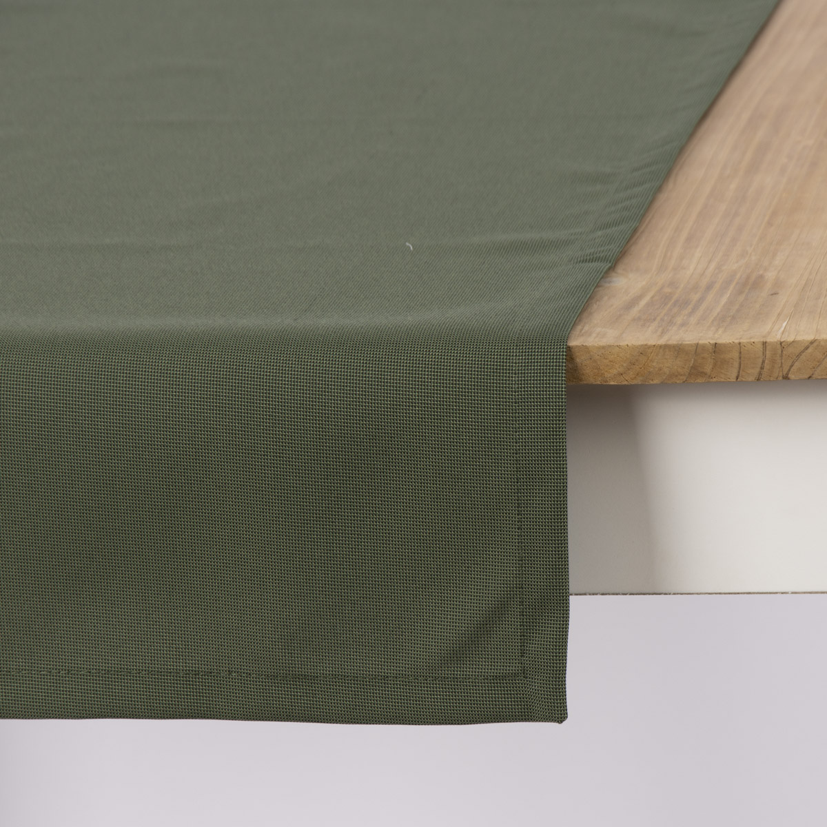 Outdoor Tischläufer St. Maxime Struktur army grün 42x145cm