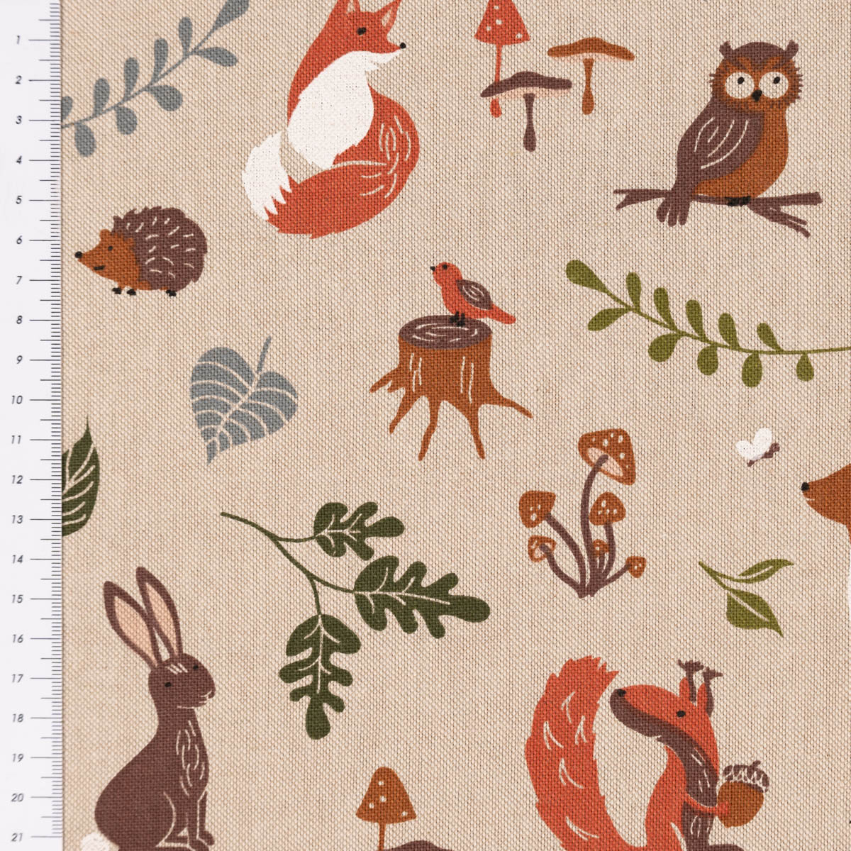 Wald Vorhänge 2er Set - Karikatur Bäume & Tiere, Blickdicht 160x140cm