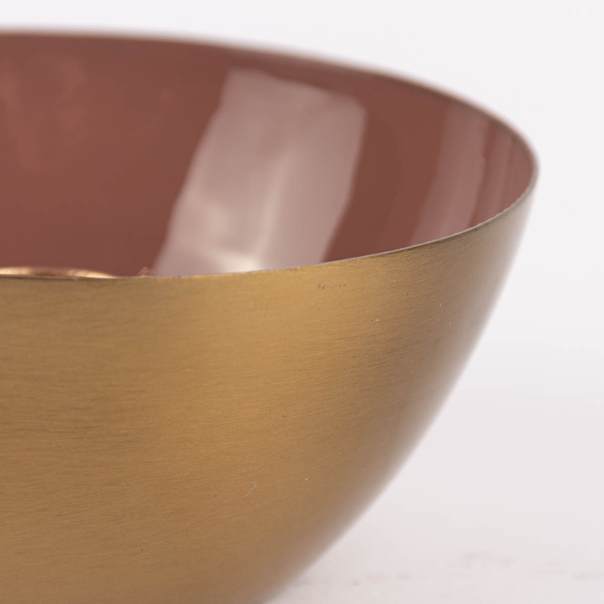 Kerzenhalter für Stabkerzen Schale aus goldfarbig Rosatöne Metall verschiedene Farben 10x4,5cm
